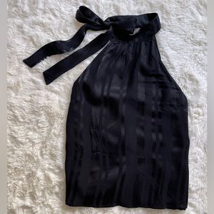 H&M Side Bow Tie Halter Blouse Top Size 6